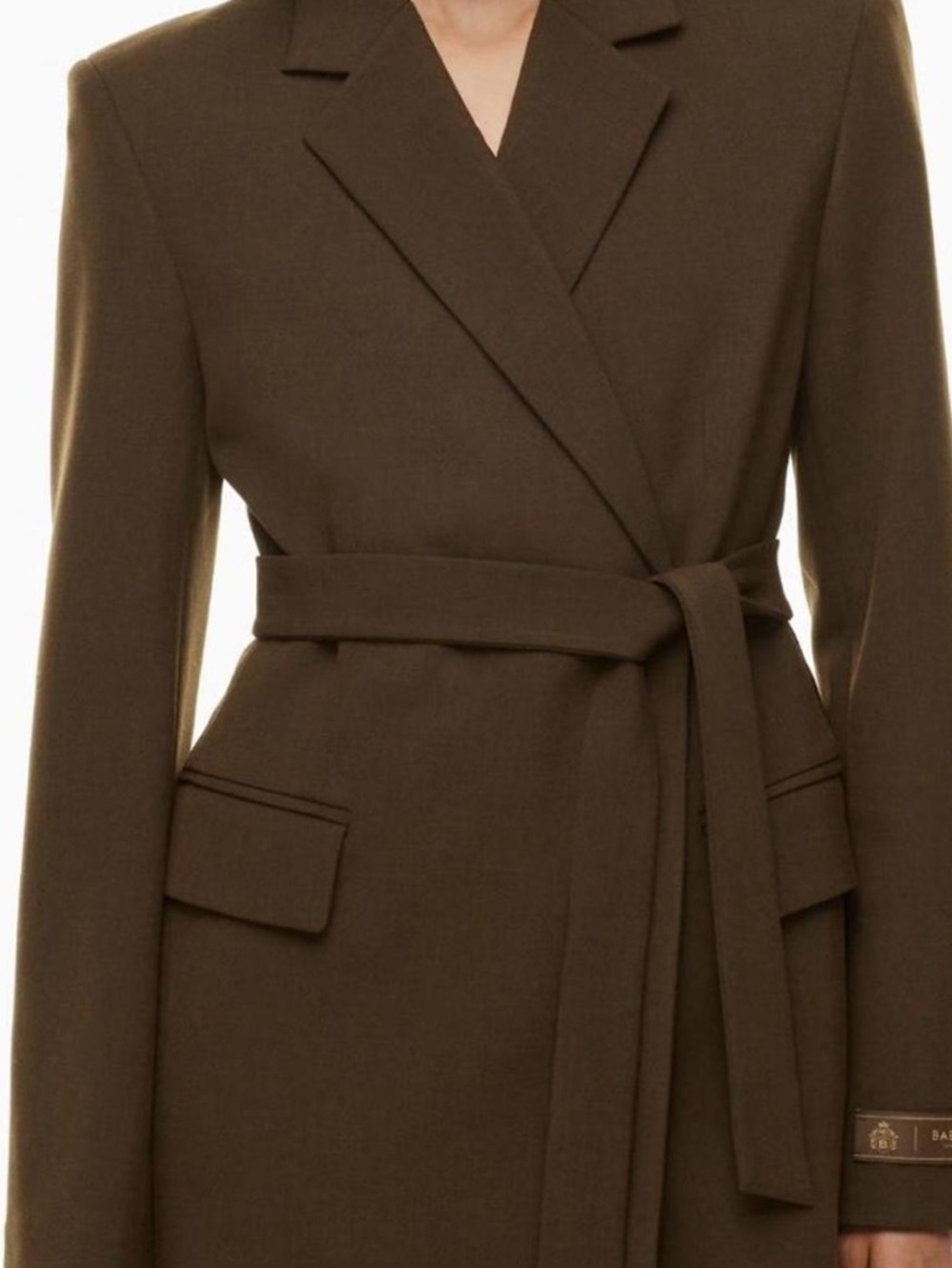 Aritzia Innovate Blazer in Rich Cocoa Size S